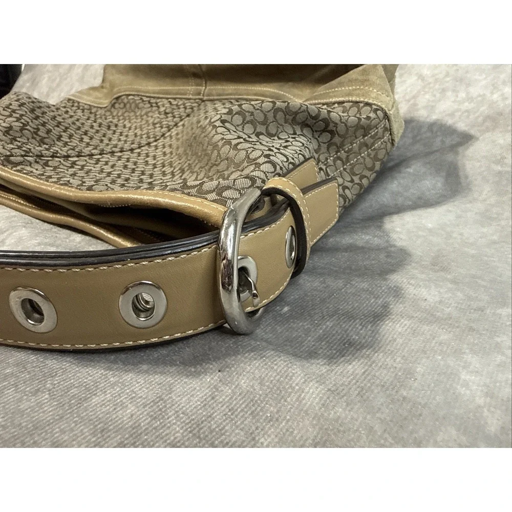 Coach suede bottom